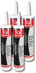 Red Devil 0637 Acrylic Asphalt Crack Filler Sealant, 10.1 fl. oz, Black, 4 Pack