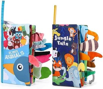 Zawaer Libro Sensoriale per Neonati 2Pcs,Giocattoli Educativi Neonati Libro,Morbidi Libri Sensoriali Giochi Neonato,Libri Sensoriali Per Bambini 0 3 6 Mesi,Interattivo Regali Per 1 Anno.
