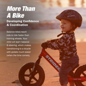 Strider 12 Sport Kids Balance Bike, Red – Ages 18 Months to 5 Years