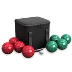 Trademark Games 9 Piece Bocce Ball Set with Easy Carry Nylon Case