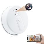 sakalaka 1080P HD Wifi Spy Hidden Camera with Smoke Detector, Wireless Video Camera Loop Recording, Motion Detection, Night Vision, Live Viewing, APP Remote Control, Indoor Home Security Nanny Cam