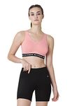 Van Heusen Proactive Women Sports Bra - Cotton Elastane - Anti Bacterial, Wireless, Non Padded, Full Coverage, Light Impact