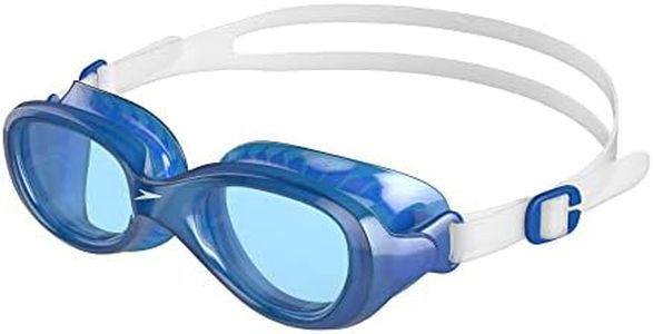 Speedo Kid's Futura Classic Swimming Goggles, Clear/Neon Blue, One Size