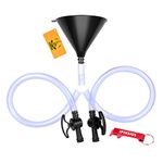 iPhisius Beer Bong, Beer Funnel Double Header with Newest Flow Valve, Drinking Funnel Includes Bottle Opener for Party Entonnoir Vacation Game