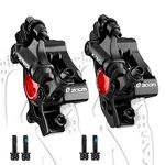 Hydraulic Disc Brake Calipers, HB-100 Line Pulling Bike Disc Brake Caliper Set Front and Rear,for MTB Bike, E-bike, Folding Bike