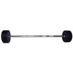 USI UNIVERSAL THE UNBEATABLE Straight Weight Bar with Fixed Weight Heads Weight Lifting Gym Rod Curl Barbell Rod Fixed Weight Gym Workout Exercise Set (35)