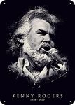 Legendary Musician Kenny Rogers Metal Tin Sign 8" X 12" Wall Decor