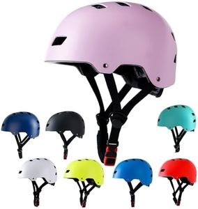 Bike Helmet 3 Sizes for Teenager Kids Youth Adults,Bavilk Skateboard Helmet Adjustable Multi-Sport Bicycle Cycling Scooter Roller Skate Inline Skating Rollerblading for Girls Boys Women Men Teen
