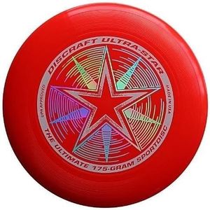 Discraft Ultra-stars Ultimate Frisbee 175 Gram Championship Sport Discs (Model:Bright Red)