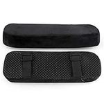 LEADSTAR Armrest Pads, Chair Arm Covers Cushions Ergonomic Memory Foam Anti-Slip Elbow Support Pillow (Black)