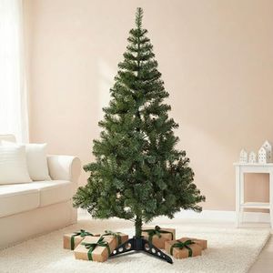 Collectible India 6 ft Christmas Tree Xmas Tree with Solid Plastic Legs - 6 Feet X-mas Tree for Christmas Décor Living Room Indoor Outdoor- Christmas Decorations Items- Christmas Gift