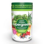 Organic Greens Powder - Mixed Berries, 33 Superfoods Nutrient-Packed Blend, Fruits, Greens & Vegetables, Organic, non-GMO, 0g Sugar, Gluten Free by Nature's Science - 20 Servings