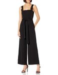 Betsey Johnson Women's Buckle Strap Jumpsuit Dress, Black, 6