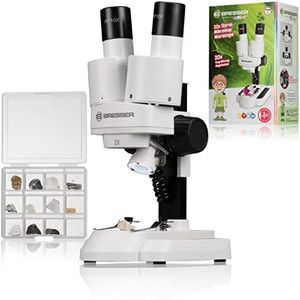 Bresser JUNIOR 20x Stereo Microscopio, Blanco
