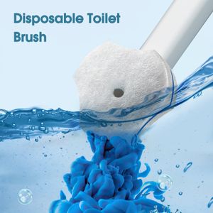 Toilet Wand Cleaning Kit with 48 Refills – Disposable Scrubbing Heads