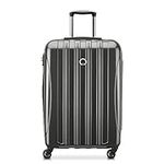 DELSEY Paris Helium Aero Hardside Expandable Luggage with Spinner Wheels, Brushed Charcoal, Checked-Medium 25 Inch, Helium Aero Hardside Expandable Luggage with Spinner Wheels