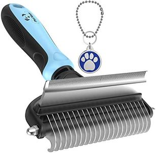 Pet Neat Pet Grooming Brush Effectively Reduces Shedding by Up to 95% Professional Deshedding Tool for Dogs and Cats (Light Blue) (Light Blue)