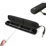 LEOPERIS Conductor Baton Case - With Resin Conducting Baton - Has Adjustable Inserts and Lid Pads - Includes Metal Bookmark Clip and Pencil