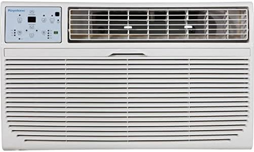 Keystone KSTAT12-2C 12,000 BTU 230V Through-The-Wall Air Conditioner Energy Star Follow Me LCD Remote Control Dehumidifier Sleep Mode 24H Timer AC for Rooms up to 550 Sq. Ft, 12000, White