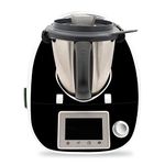 Decorative Protection Sticker Compatible with Food Processor Thermomix TM5 Design Sticker Adhesive Film Accessories Kitchen Appliance Waterproof Self-Adhesive RX041 (27 Black Matte)