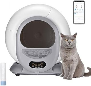 Taily Self Cleaning Cat Litter Box, Automatic Self-Cleaning Litter Box with WiFi App Control/Odor-Removal/Safety Protection, 65L Extra Large Smart Cat Box for Multiple Cats, Easy Clean