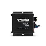 DS18 V4HL.V2 Hi/Lo Converter 4-Channel with Speaker Simulator w/Remote Turn-On Output - High-Level Speaker Signal - Car Stereo Module High to Low