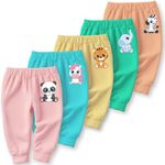 minicult Cotton Pajamas with All Over Print for Boys and Girls (Multicolor Designs, Regular Fit, Pack of 5, 4 Years-5 Years, Pink 1, 5, Pajamas)