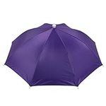 uxcell Purple Polyester 8 Ribs Fish