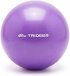 Trideer Pilates Ball 9 Inch Core Ball, Small Exercise Ball with Exercise Guide Barre Ball Mini Yoga Ball for Pilates, Yoga, Core Training, Physical Therapy, Balance, Stability, Stretching
