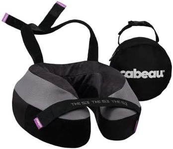 Cabeau The Neck's Evolution, TNE S3 Travel Neck Pillow Memory Foam Airplane Pillow - Neck Pillow with Attachment Straps - 360-Degree Support for Travel, Home, Office, and Gaming - (Berlin Grey)