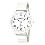 Ravel - Womens Everyday Quartz Watch with Dotted Minute Track on Stainless Steel Expander Bracelet (27mm case) - R0232.21.2 - Silver Tone