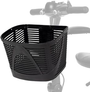 Vive Mobility Scooter Basket (12" x 8.5") - Accessory ONLY for Vive 3 & 4-Wheel Scooters, Large Front Storage Attachment for Shopping with Carrying Handle for Travel, Easy to Assemble Replacement Part