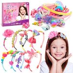 Craft Kits for Kids 3-8,Topunny Headband Making Kit for Girls Toys for 3 4 5 6 7 8 Year Old Hair Accessories for Girls Birthday Valentines Day Gifts for Kids