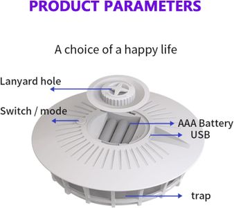 COZHYESS Electric Indoor Flea Trap – Sticky Dome Catcher for Home Pest Control
