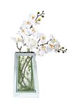 Flower Glass Vase Decorative Centerpiece For Home or Wedding by Royal Imports - Mirror Tapered Vase, 13.5 Tall, 8 Wide, 2 Opening by Royal Imports