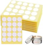 Yuerme 480 Pcs Candle Wick Stickers Heat Resistance Wick Stickers Double-Sided Wick Stickers for Candle Making Adhere Steady in Hot Wax Wick Stickers for Candles
