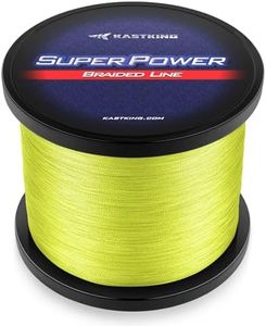 KastKing Superpower Braided Fishing Line, Yellow, 80 LB, 1097 Yds(8 Strands)