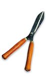 KERQOOR Hedge Shears for Gardening - 1 Pc (Metal) Hedge Pruner Shear Cutter with Wooden Handle | Hedge Pruning Shears for Lawns or Garden | Garden Scissors for Cutting Plant Stem