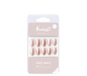 24 Press On Nails Feelhigh Nail Tips Natural Reusable Stick on Nails, Salon Like Jelly Glue on False Nails for Women Girls Fake Nails Kit- in 12 Sizes (2)