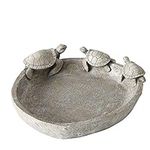 Bird Bath Bowl with 3 Turtle Rim, G