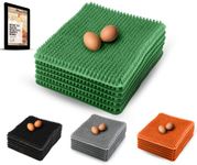 Roosty's Chicken Nesting Box Pads x6 | Washable Nesting Pads Hens | Raising Poultry Ebook Included | for Chicken Coops, Nesting Boxes, Chicken Bedding | Chicken Coop Accessories (Green)
