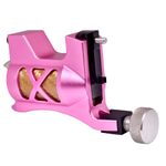 Tattoo Gizmo Rotary Tattoo Machine for Shading and Lining with RCA Power Cord and clip cord (Pink)