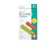 60 x Animal Children's Plasters Assorted Sizes Various Animals Prints Colours