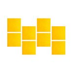Silence Acoustic® Decorative Square Tile Polyester Acoustic panel 1x1 Ft, 9mm (Set of 8) (Yellow) - 8 Sqft