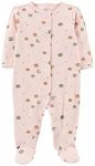 Carter's Women's 1 Piece Pajamas 100% Comfortable Fit, Happy Apple, 6 meses