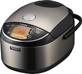 Zojirushi Pressure Induction Heating Rice Cooker & Warmer, 10 Cup, Stainless Black, Made in Japan (NP-NWC18XB)