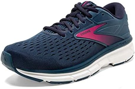 Brooks Women's Dyad 11 Running Shoe, Blue/Navy/Beetroot, 7.5 UK, (41 EU)
