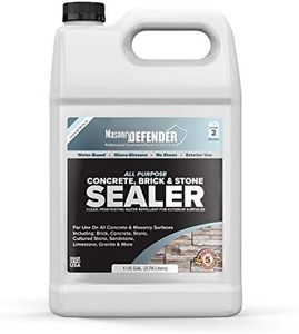 MasonryDefender All Purpose Brick Stone & Concrete Sealer - Transparent Penetrating Waterproof Coating for Outdoor Masonry Surfaces - 1 Gallon