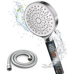 Newentor Shower Head and Hose, Large High Pressure Shower Heads, Triple Shower Head Filter for Hard Water, Lifetime Shower Head Hose Warranty