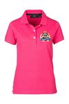 Rydale Ladies Polo Shirt Short Sleeve Women’s Polo Top 100% Cotton Embroidered T-Shirt (Bonbon, 18)